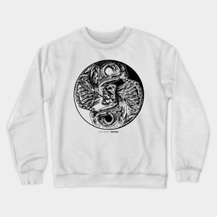 Yinyang Bird Skeletons Crewneck Sweatshirt